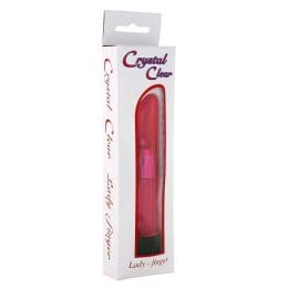 SEVEN CREATIONS - CRYSTAL CLEAR VIBRATOR LADY PINK 2